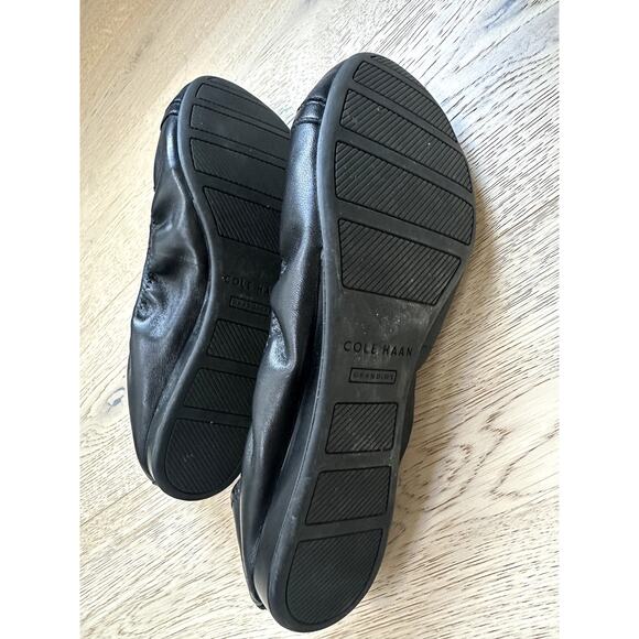 Cole Haan Black leather Ballet Flats Size 8.5 - Picture 4 of 6